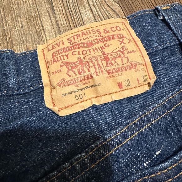 vintage levis 501